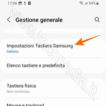 togliere vibrazione tastiera samsung 043