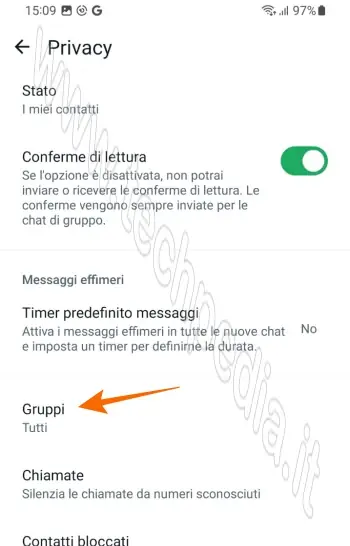 abbandona gruppo whatsapp aggiungere senza consenso 055