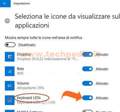 Visualizzare O Nascondere Icone Di Notifica Sulla Barra Delle ...