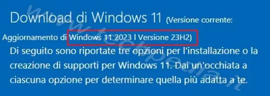 aggiornamento windows 11 23h2 031