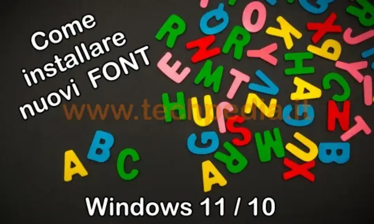 Come aggiungere caratteri a Windows